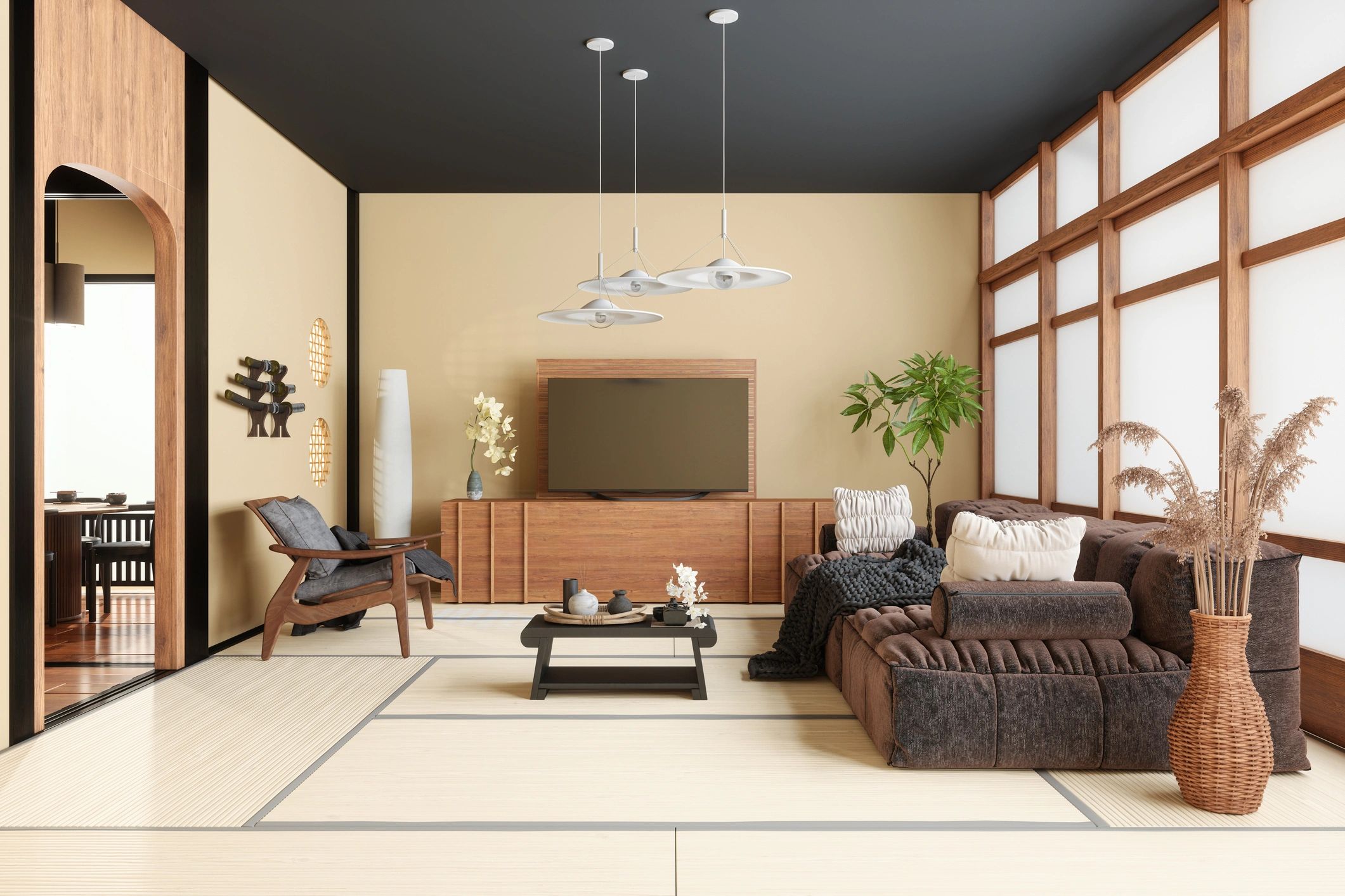 Living room television for a streaming customer testimonial